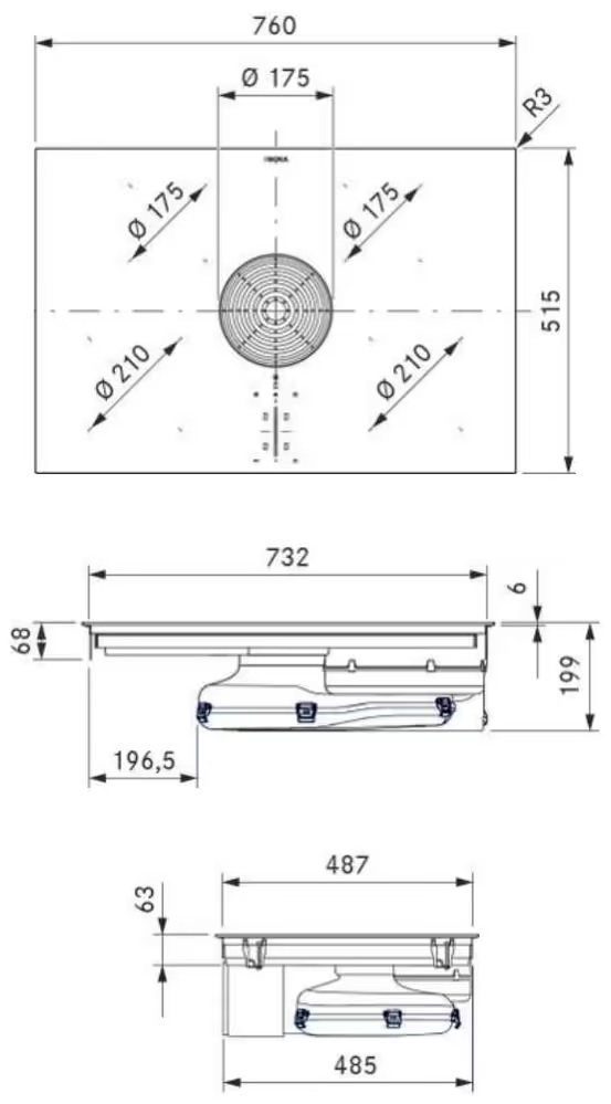 BORA PURU2 Kookplaat met afzuiging (80 cm) - Afbeelding 2