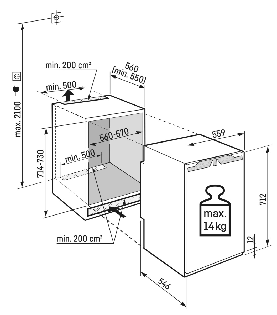 Liebherr IFNd 3503-22 Vriezer (72 cm) - Afbeelding 2