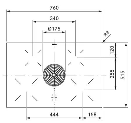 BORA PURA2R Kookplaat met afzuiging Matzwart (80 cm) - Afbeelding 2