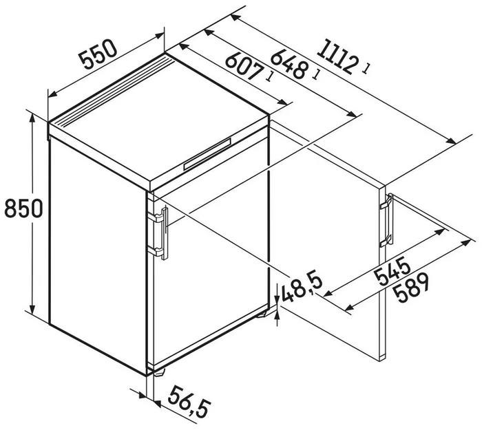 Liebherr Fe 1404-20 Vriezer Tafelmodel (85 cm) - Afbeelding 2